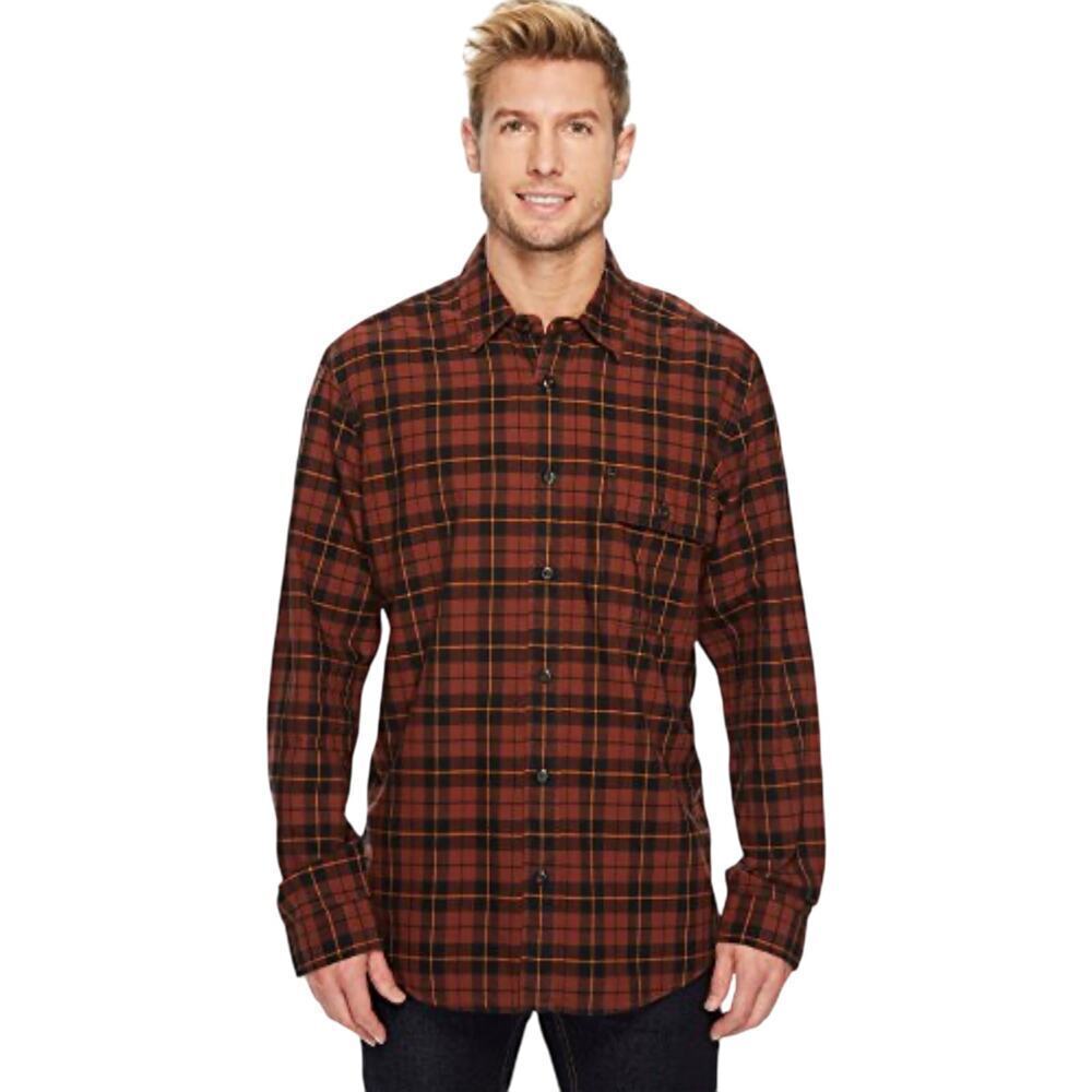Filson Rustic Oxford Shirt Copper/ Black Long sleeve cotton size XS New - Picture 11 of 11